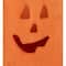 8" Large Orange Wood Jack-O-Lantern Halloween Candle Lantern